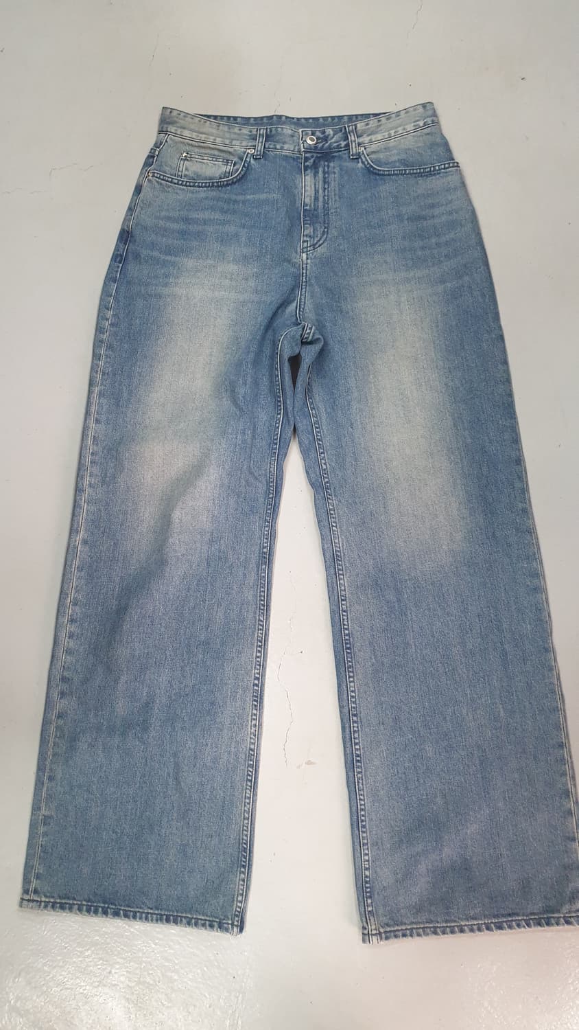 벨리에 중청 와이드 데님 팬츠 W32 L32 상품이미지1