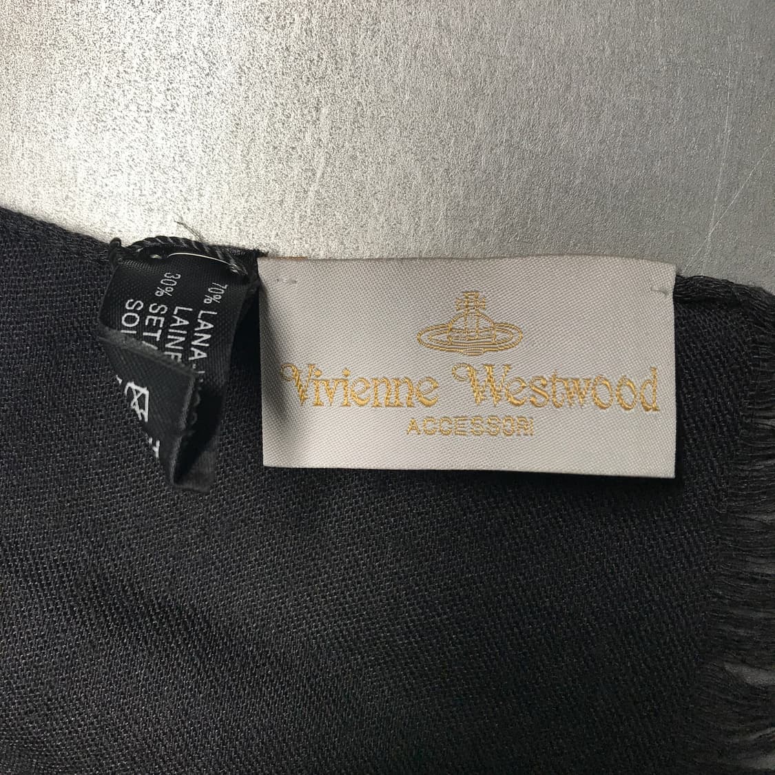 비비안웨스트우드 실크 혼방 스카프 상품이미지5