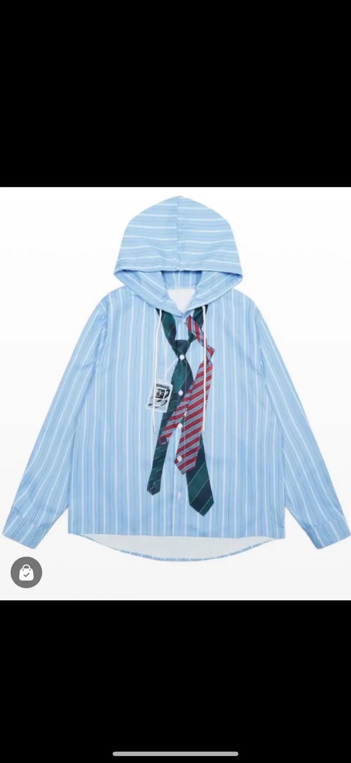 스트라이프 후드 티셔츠 상품이미지1