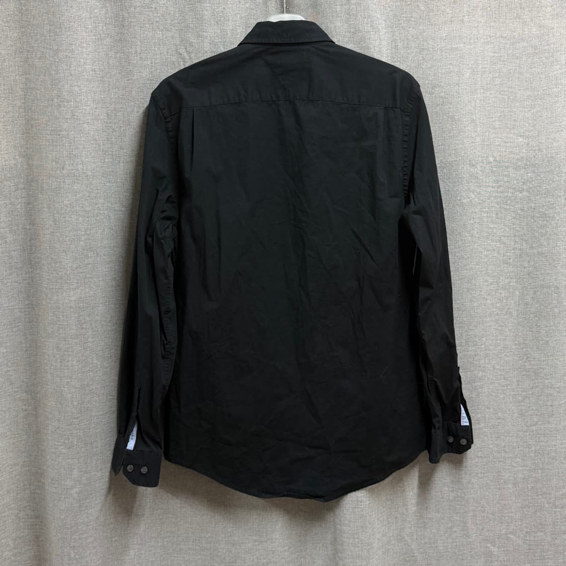 [L] 타미힐피거 남성 블랙 스판 긴팔 셔츠 남방 상품이미지4