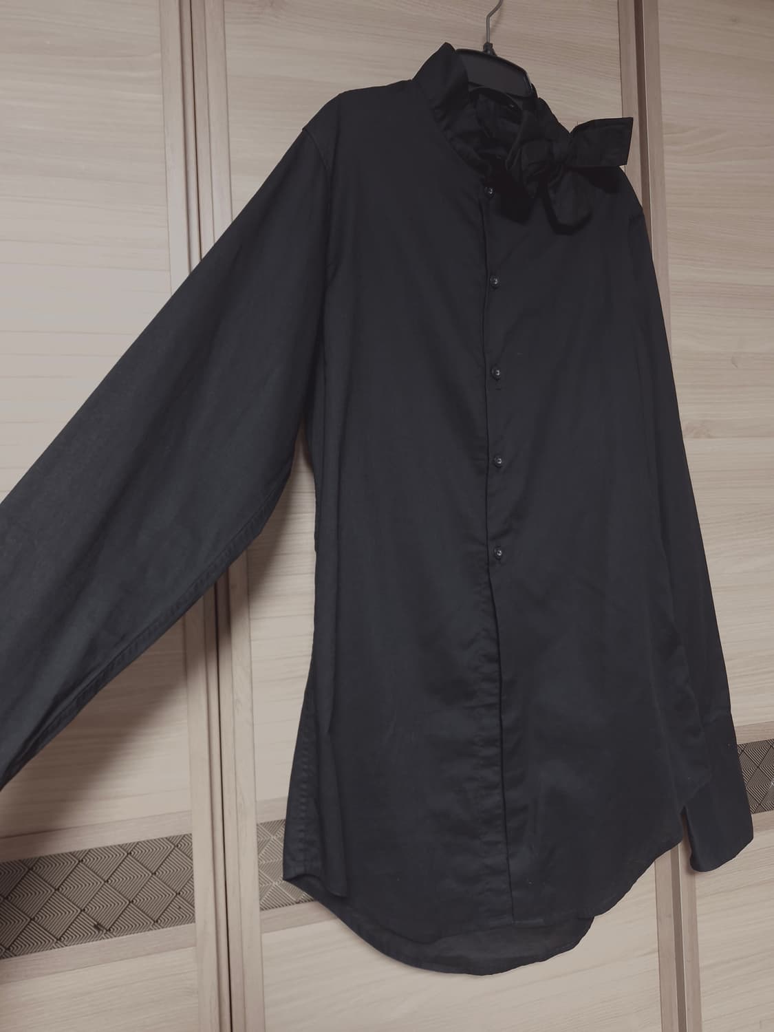 Marjan pejoski 아카이브 프릴타이 롱셔츠 (M) 상품이미지2