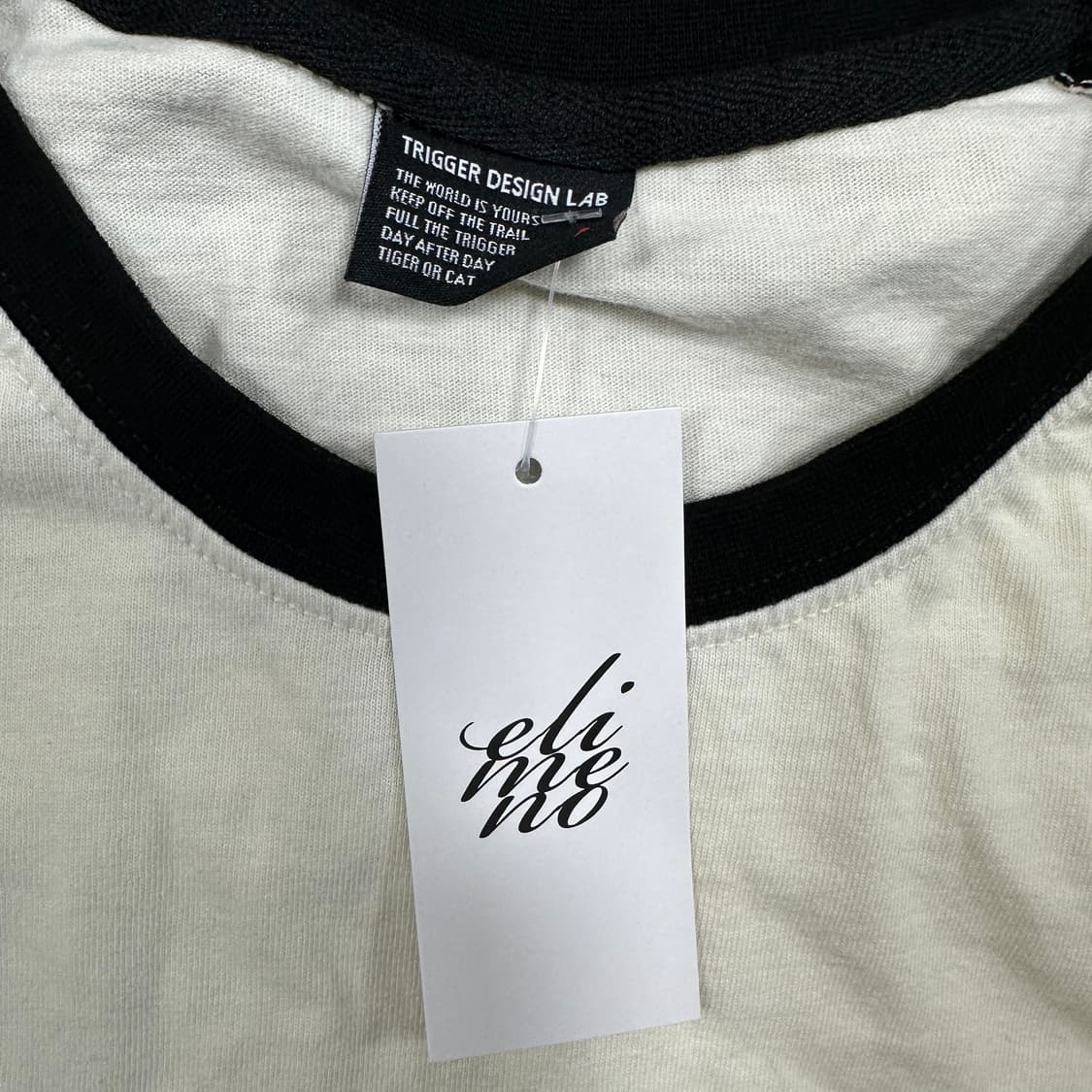 ✨ (새상품) 엘리메노 래글런 라인 반팔티 상품이미지3