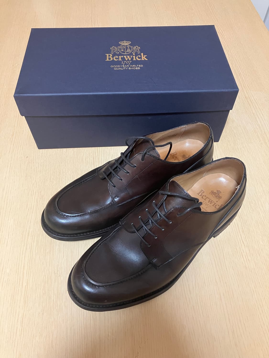버윅 더비 슈즈 5538 다크브라운 8.5(275mm) 상품이미지1