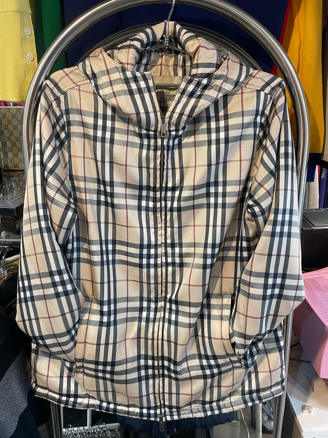 버버리체크 바람막이 자켓 상품이미지1