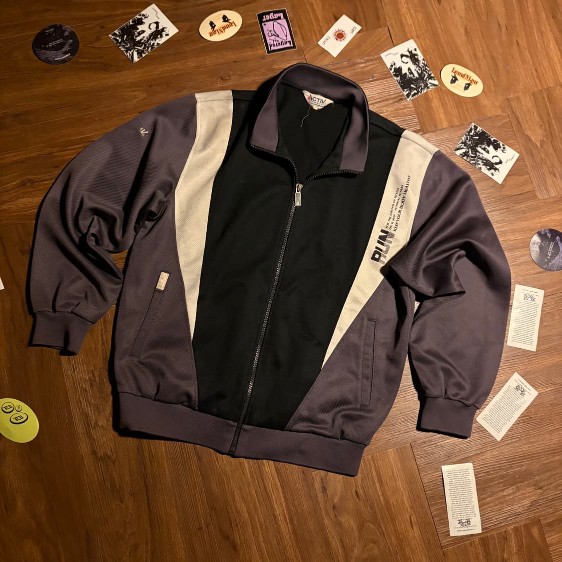 90s kolon activ running zip up jersey 상품이미지1