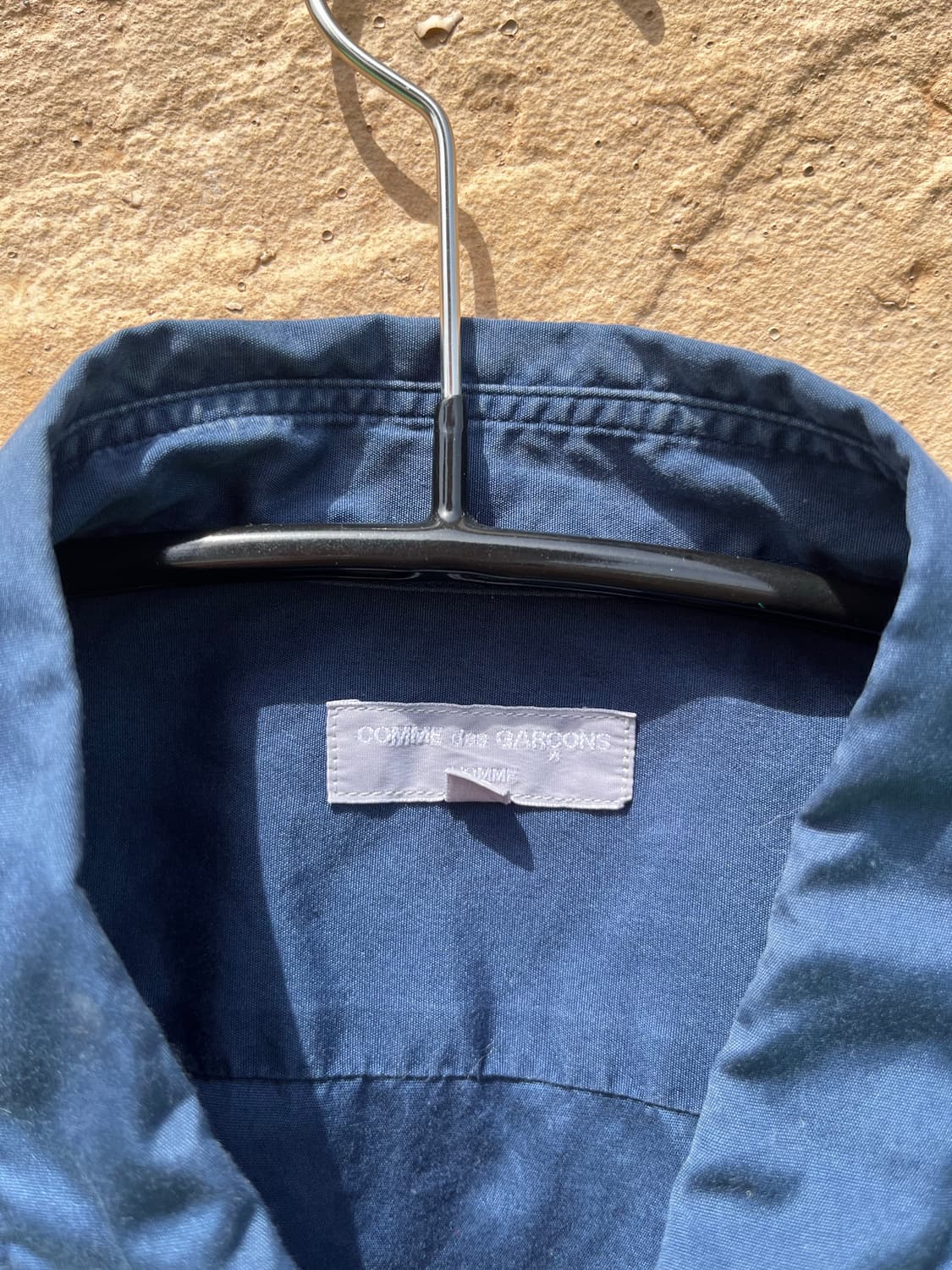 꼼데가르송 다나카 옴므 멀티 블루 패치워크 반팔 셔츠 AD2003 상품이미지2