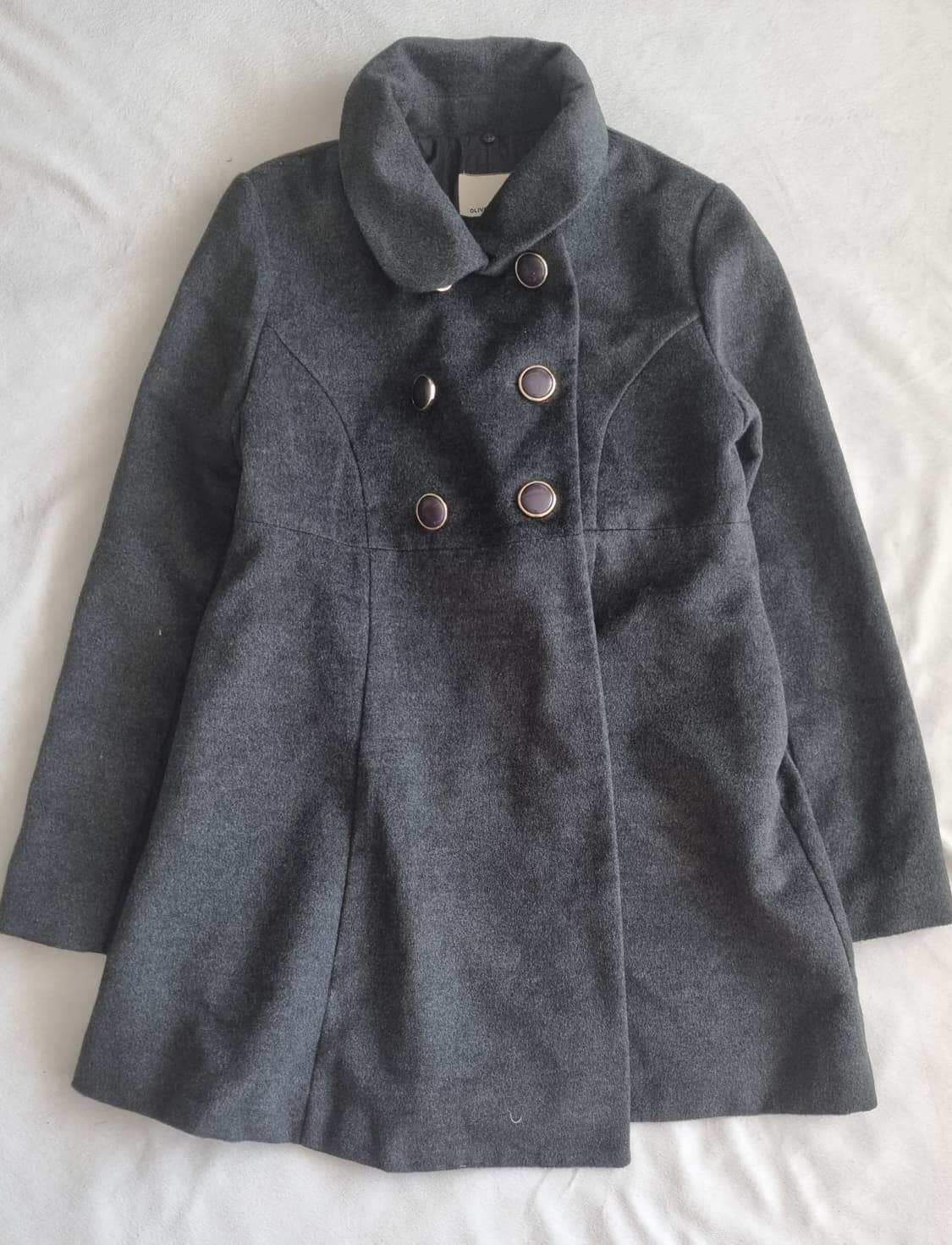 빈티지 모리걸 하구미 갸루 그레이 코트 상품이미지1