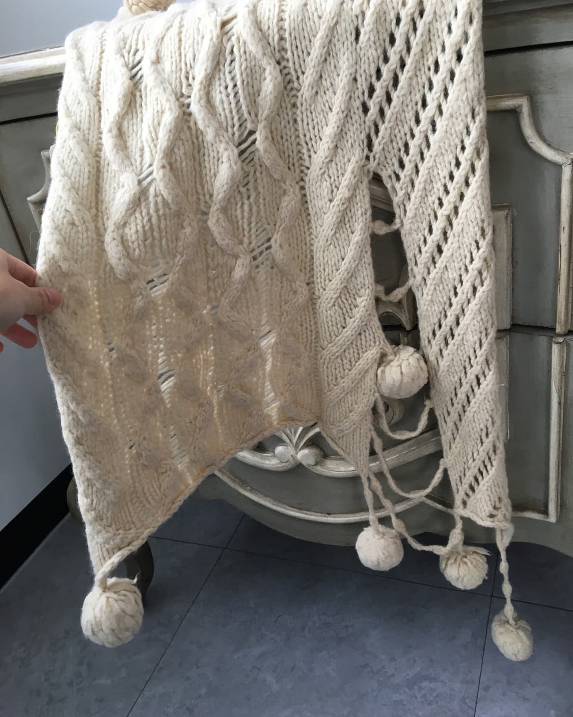  pom pom damage knit muffler 상품이미지3