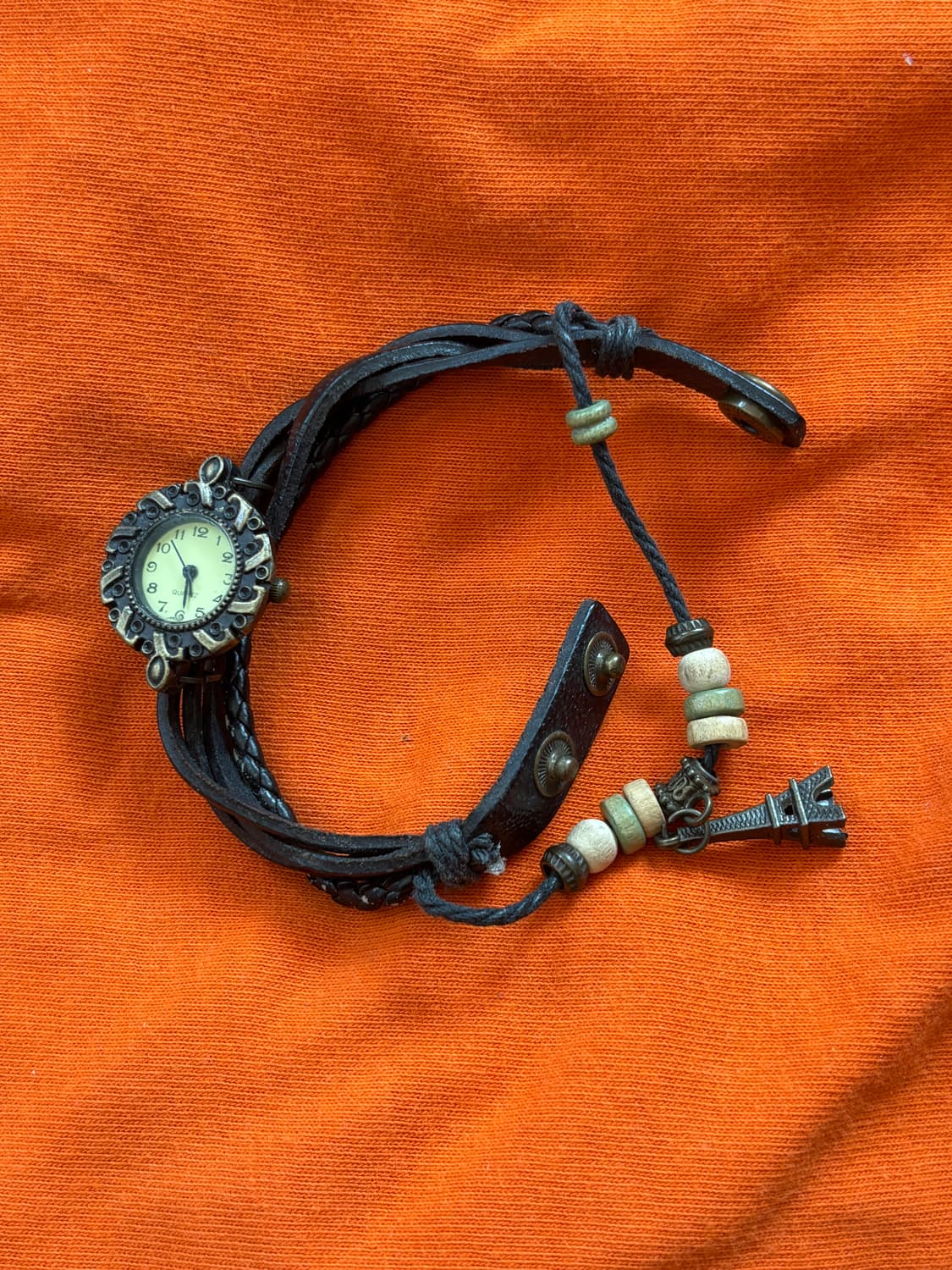 vintage leather wrap bracelet watch 상품이미지1