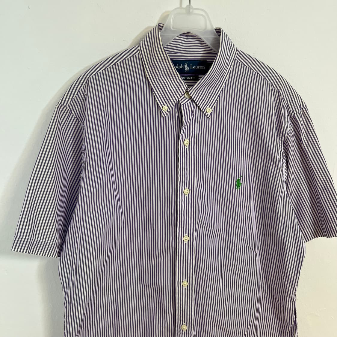 Polo purple stripe short sleeve shirt 상품이미지5