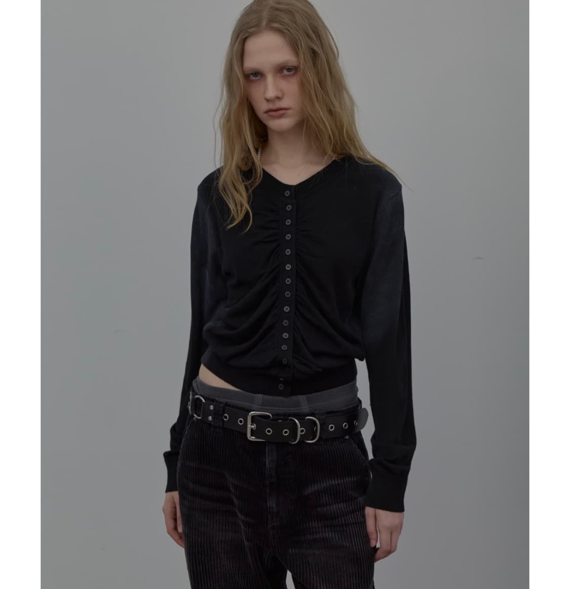 Lcdc 스프레이 워싱 셔링 가디건 M사이즈 상품이미지1