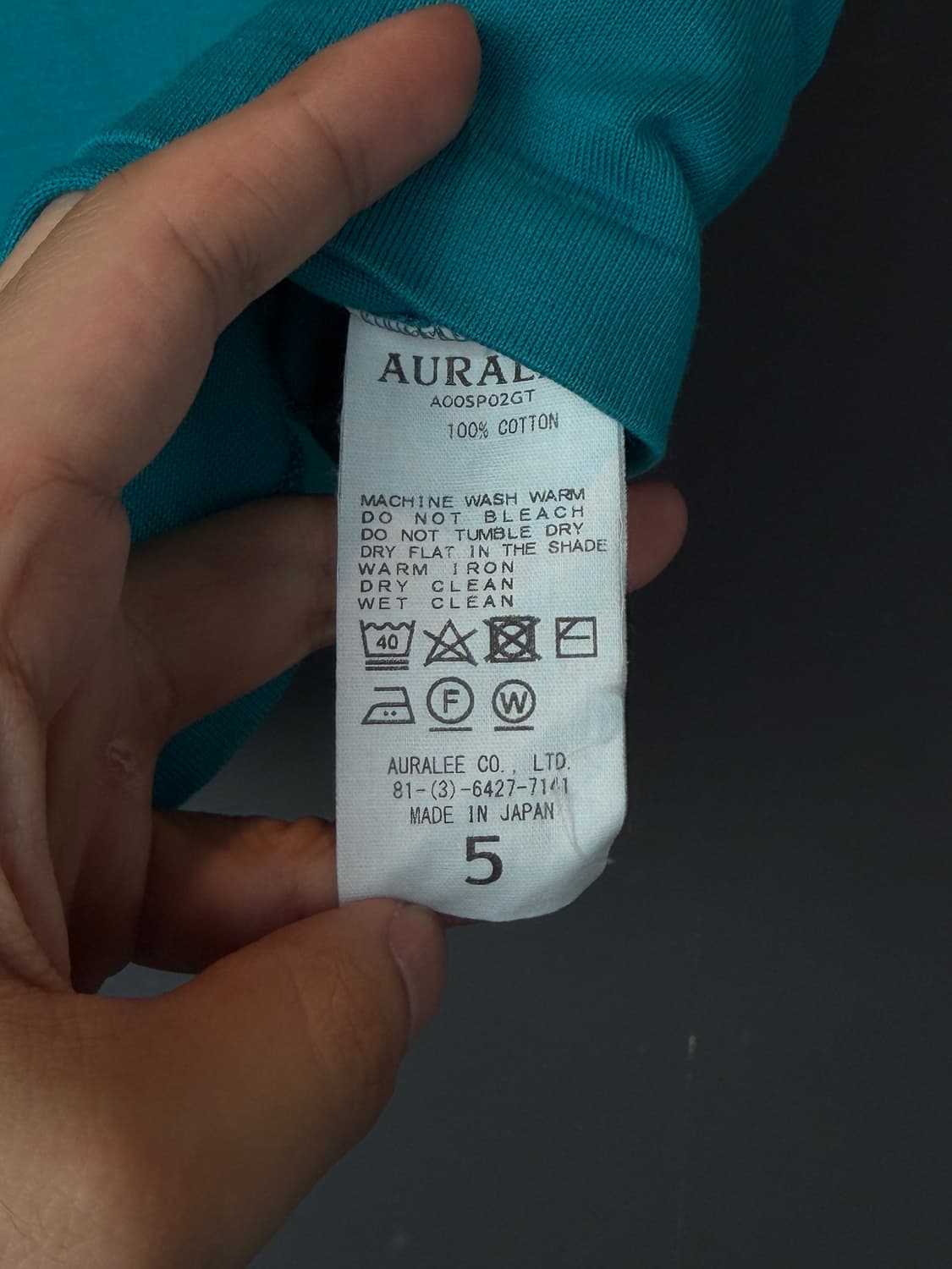 오라리 AURALEE 반팔 상품이미지3