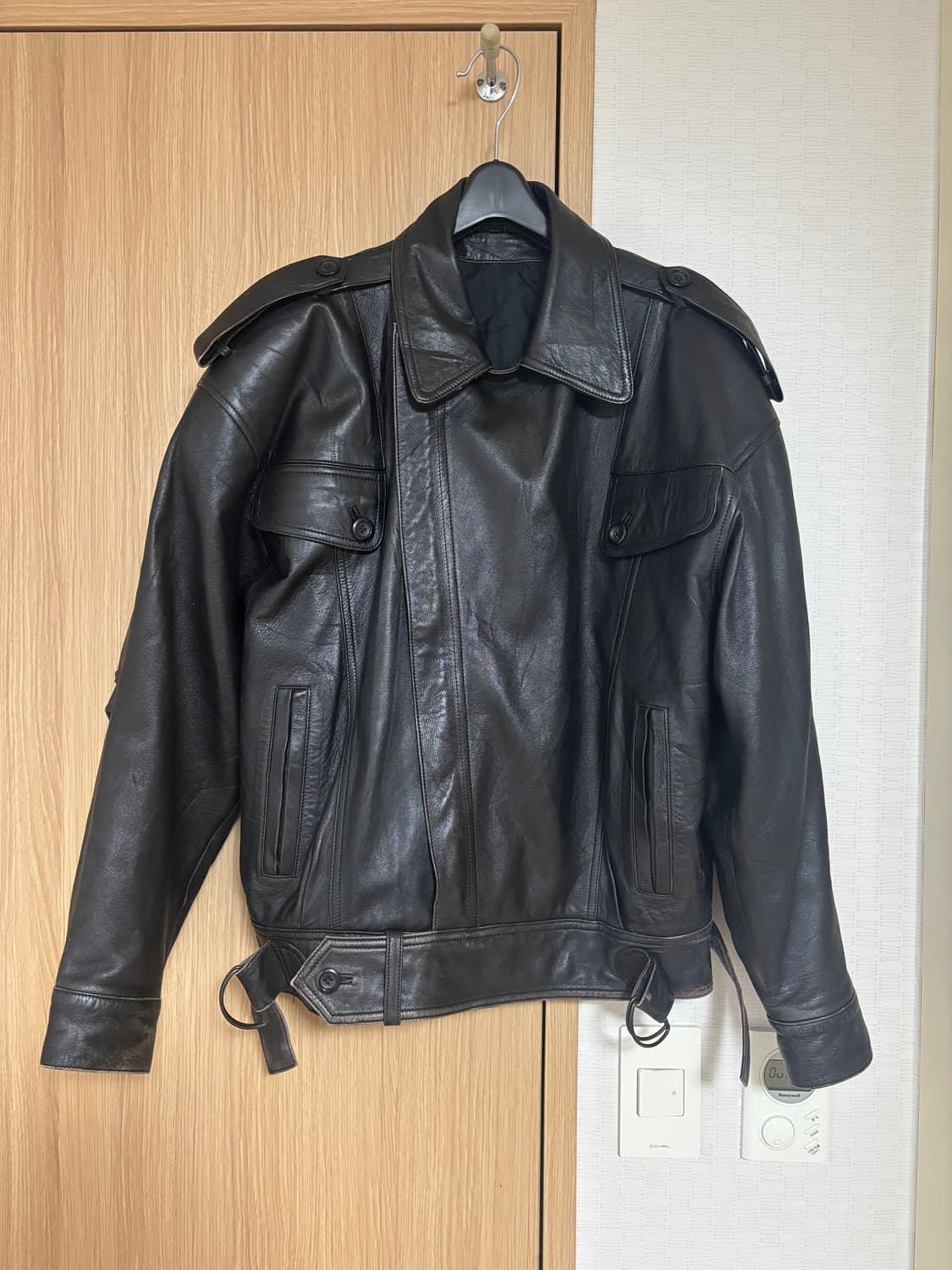 착샷O) 90's 소가죽 레더 자켓 Leather Jacket 상품이미지1