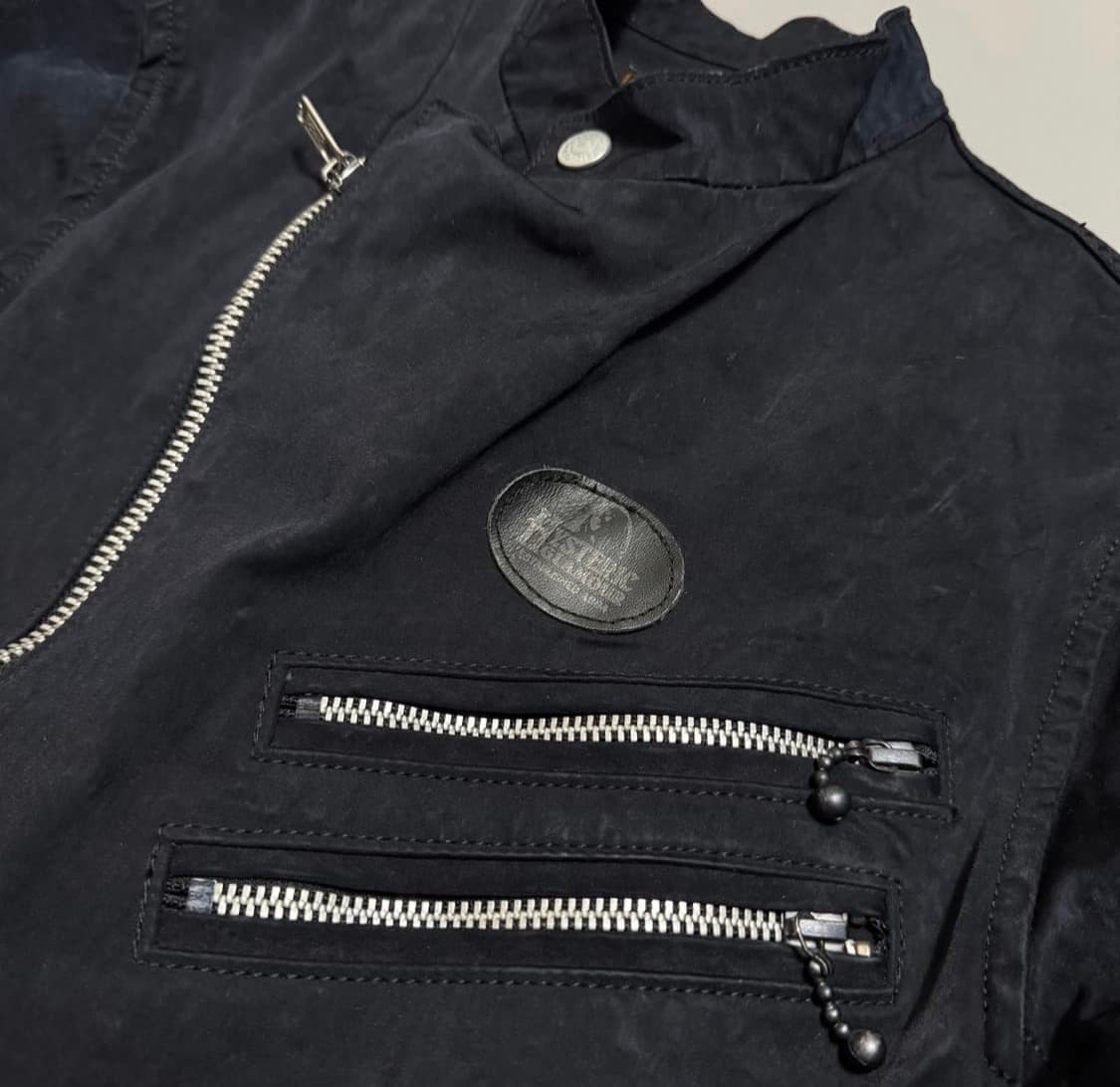 히스테릭글래머 다크네이비컬러 나일론 혼방 코팅 더블 라이더스 자켓 상품이미지5