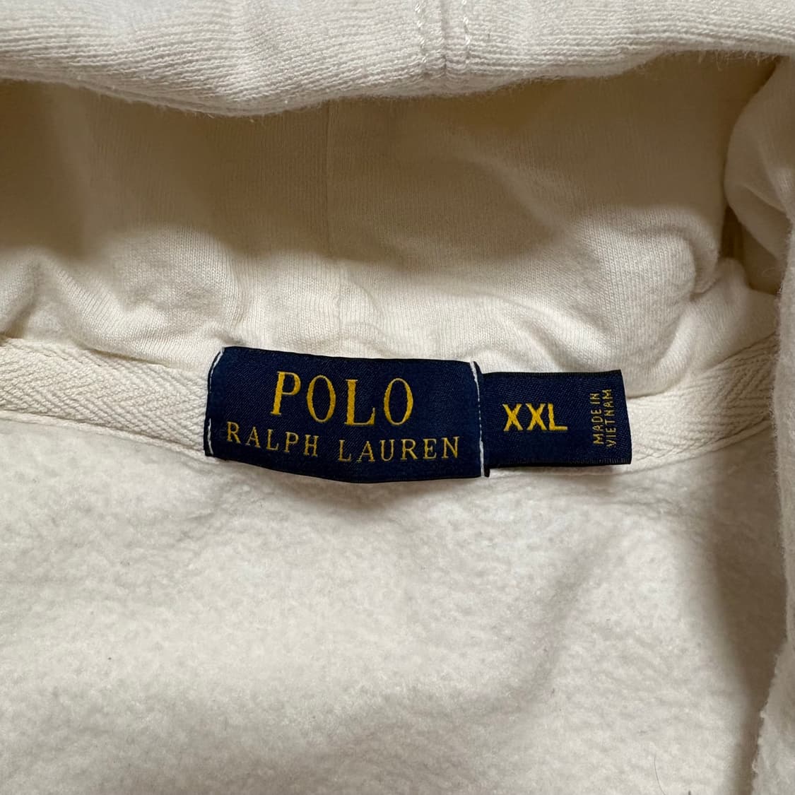 폴로 후드집업 화이트 핀터깔 xxl 상품이미지2