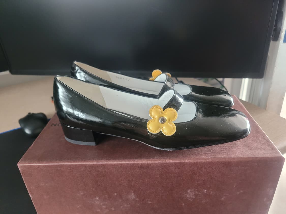 louis vuitton 루이비통 메리제인 꽃무늬 구두 슈즈 36 상품이미지1