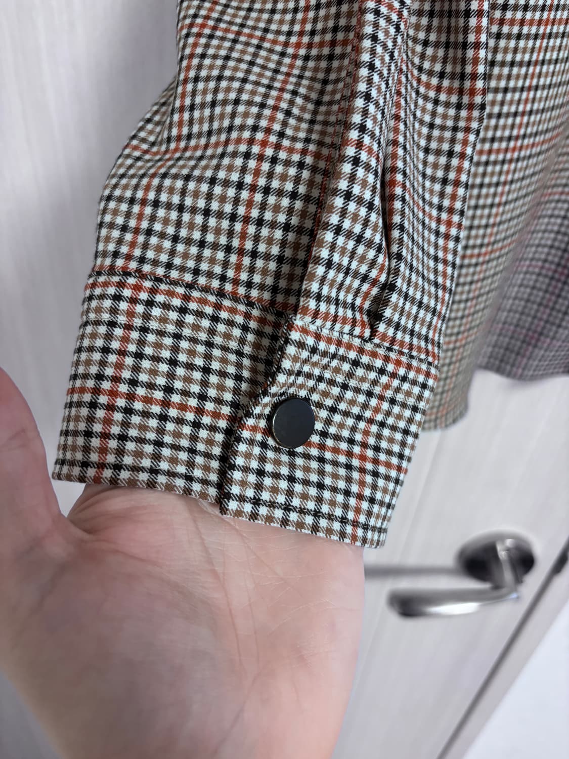 XL ZARA 자라 체크 셔츠 상품이미지4