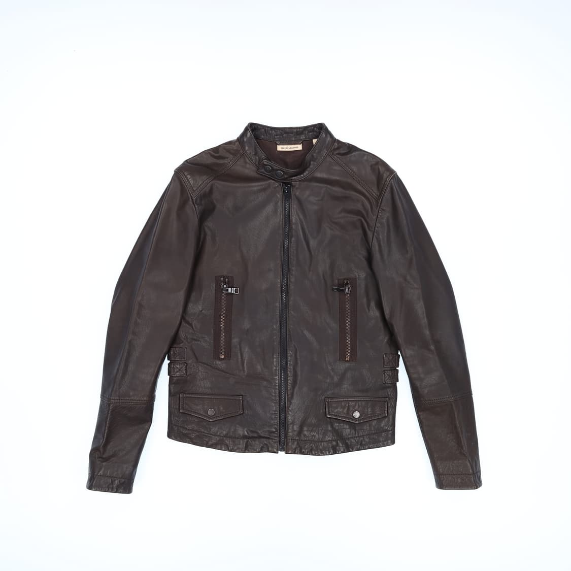 M DKNY 유틸리티 포켓 가죽 자켓 N7189 상품이미지1