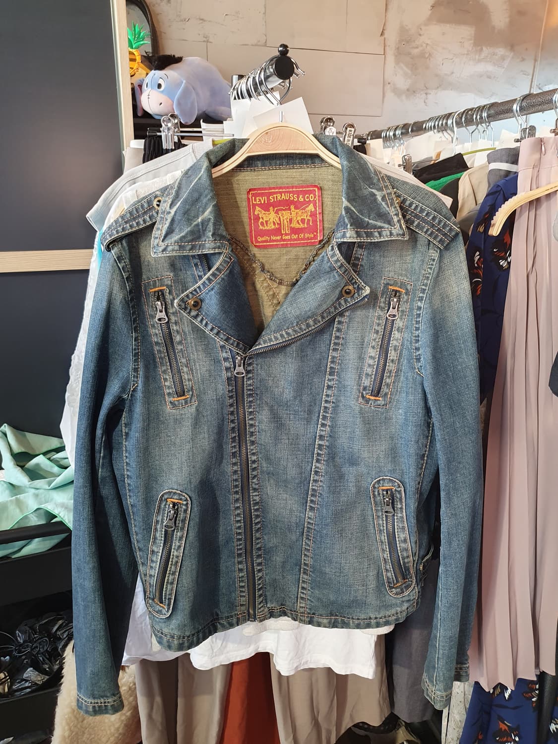 무배 리바이스 데님 라이더 자켓 청자켓 100사이즈 상품이미지1
