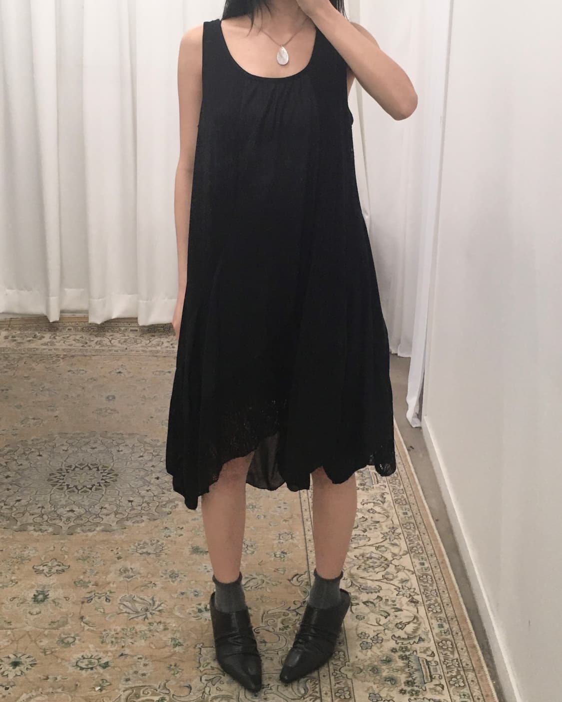 블랙 나시 원피스 상품이미지1