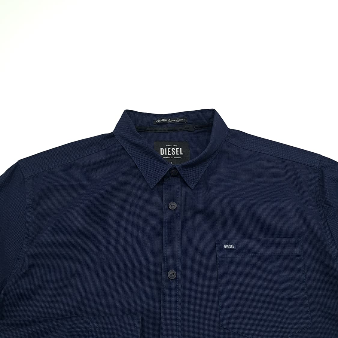 CN926 L 디젤 다크네이비 도트 긴팔 셔츠 남방 상품이미지3