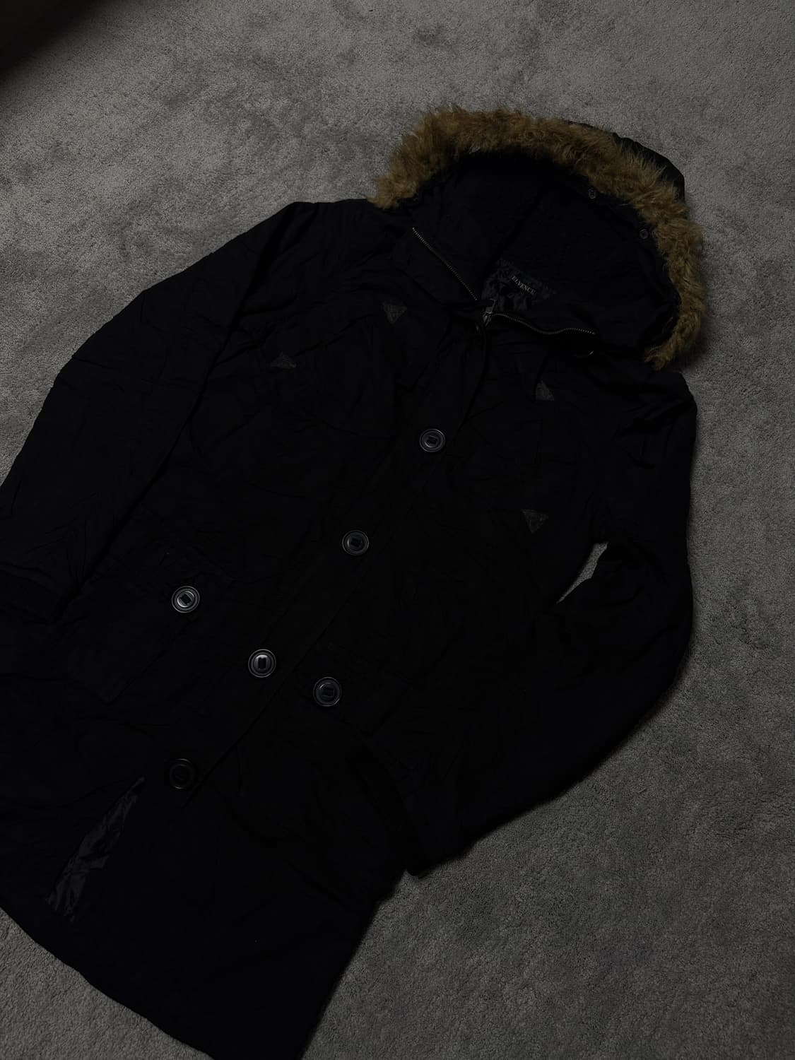 Vintage Y2k punk & Vkei fur hood parka 상품이미지2