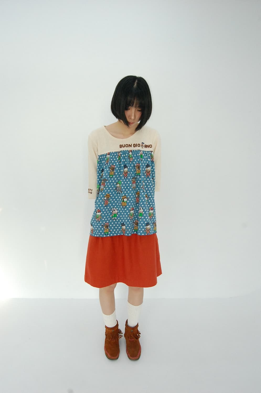 Earth music&ecology wool skirt 상품이미지1