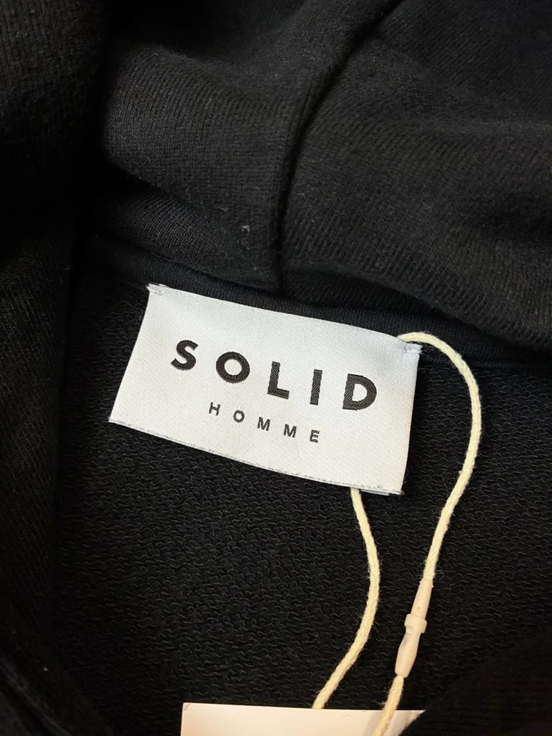 솔리드옴므 21ss 헤비코튼 자수 백로고 후드티 PN6224 상품이미지7