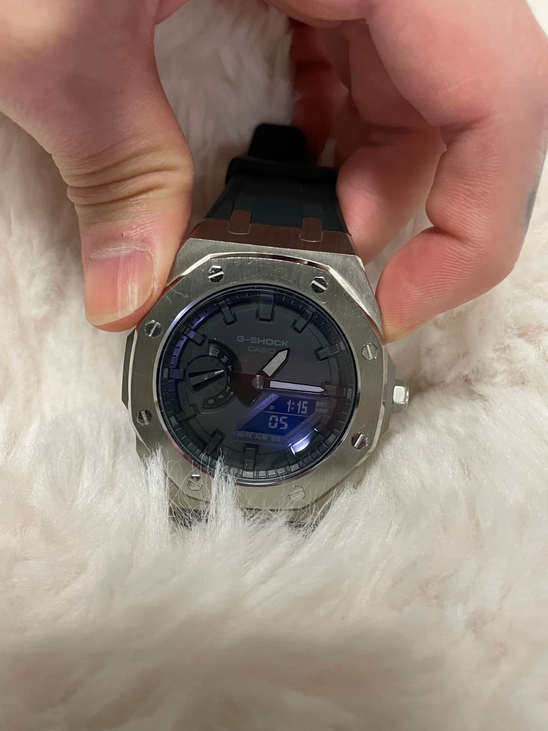 지샥 GA-2100 메탈 커스텀 시계 상품이미지2