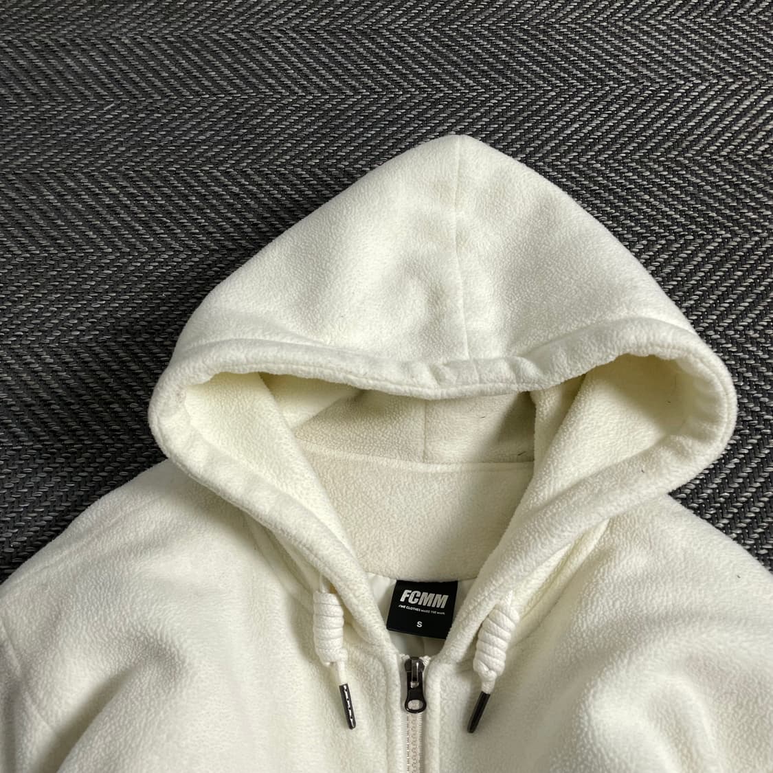 FCMM 빅로고 누빔 루즈핏 플리스 후드집업y 3871 상품이미지7