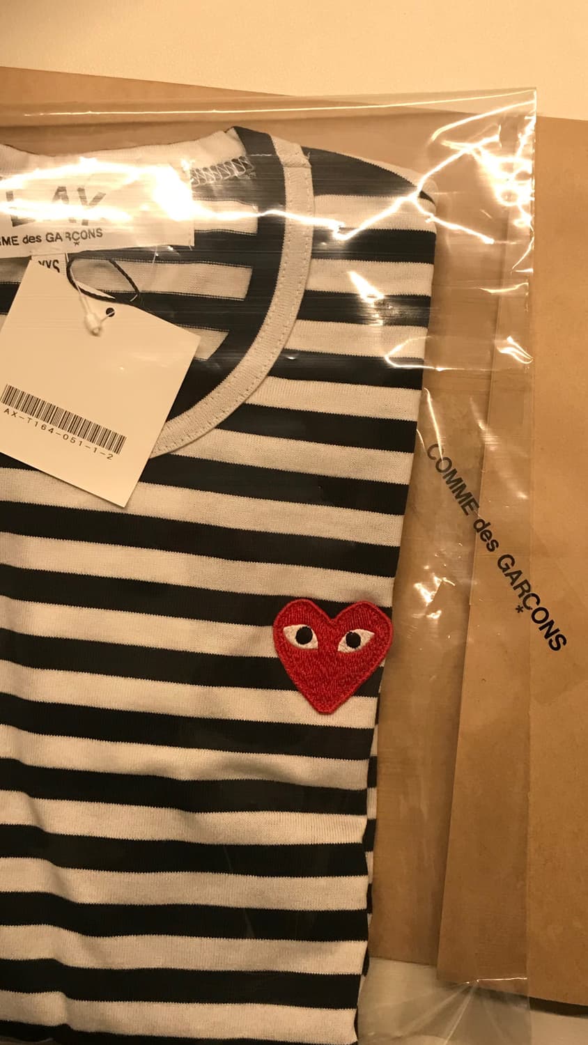 꼼데가르송 스트라이프 롱슬리브 상품이미지1