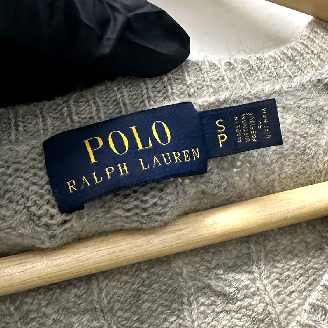 폴로 랄프로렌 메리노 울 캐시미어 케이블 브이넥 니트 스웨터 여성 S 상품이미지4