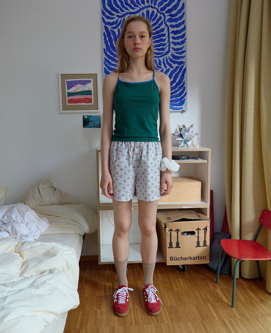 노컨텐츠 color block sleeveless green 상품이미지2