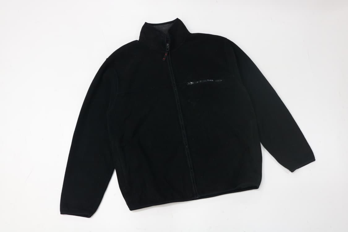 O.E.B Sports 빈티지 블랙 플리스 풀짚업 자켓 (L) 상품이미지2