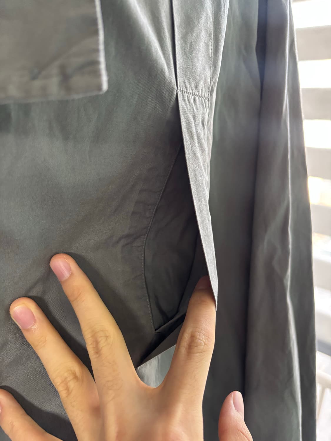 이세이미야케 맨 비대칭 셔츠 상품이미지4