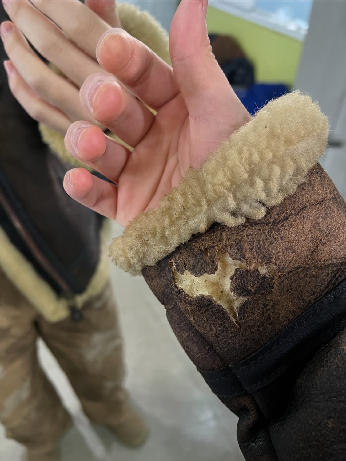 아비렉스 B-3 무스탕 가죽자켓 상품이미지9