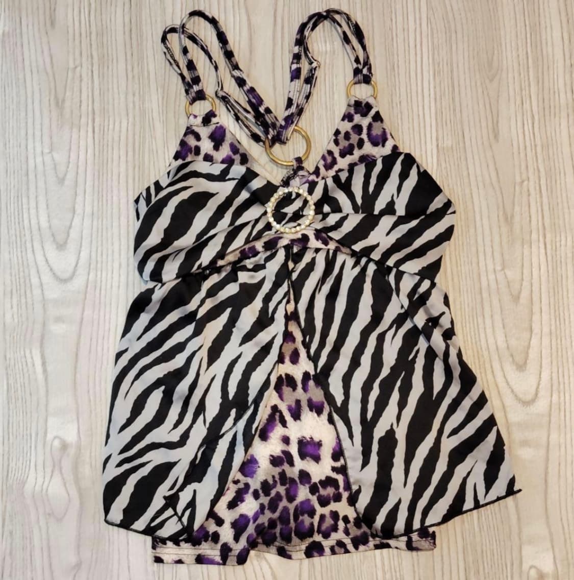 D.i.a 레오파드 큐빅 나시 오네갸루 갸루 빈티지  상품이미지1