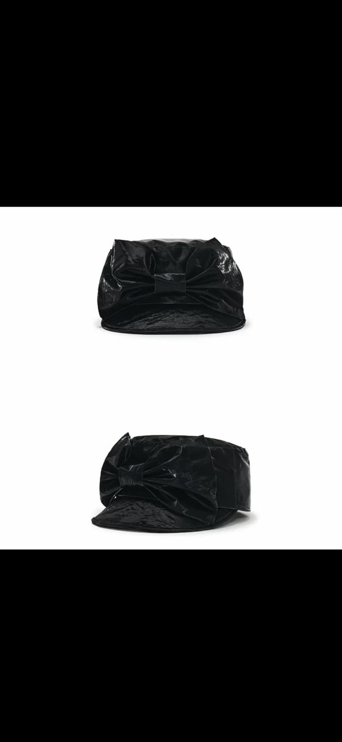 어썸니즈 벨보이캡 리본 블랙 상품이미지3