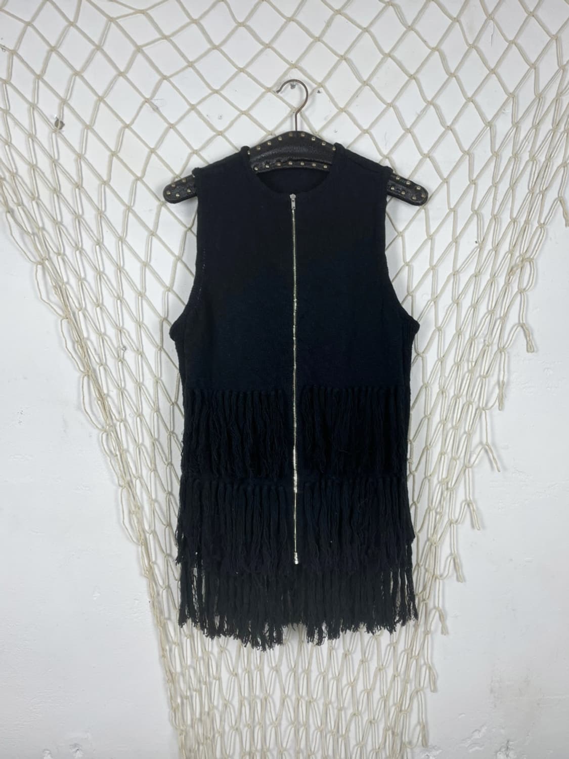 Black Fringe vest 상품이미지7