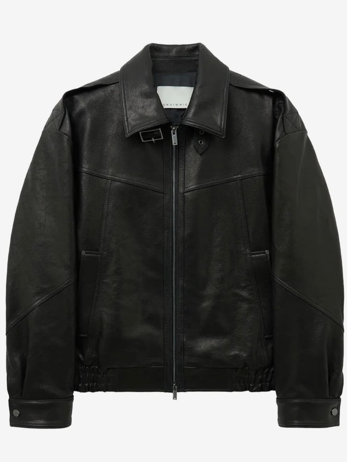 언지미크 슈렁큰 레더자켓 상품이미지1