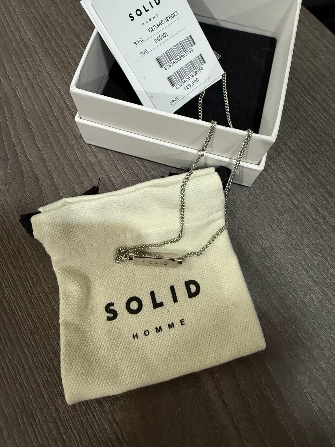솔리드옴므 메탈목걸이 상품이미지3