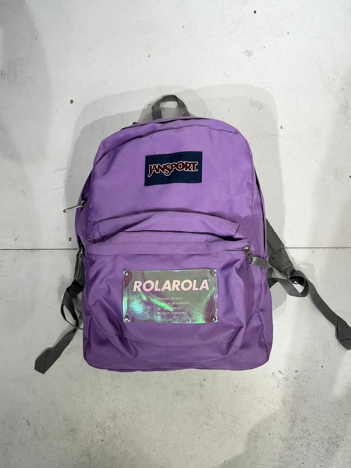 잔스포츠 x 로라로라 콜라보 하이틴 연보라 백팩 책가방 상품이미지4