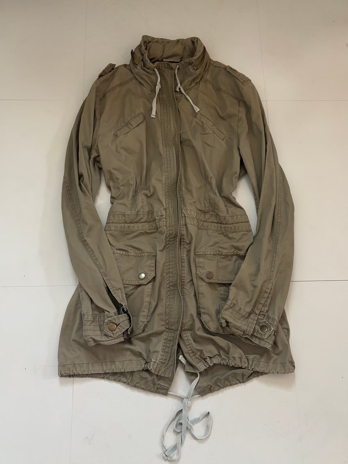 • Khaki Fishtail Bomber Jacket  상품이미지1