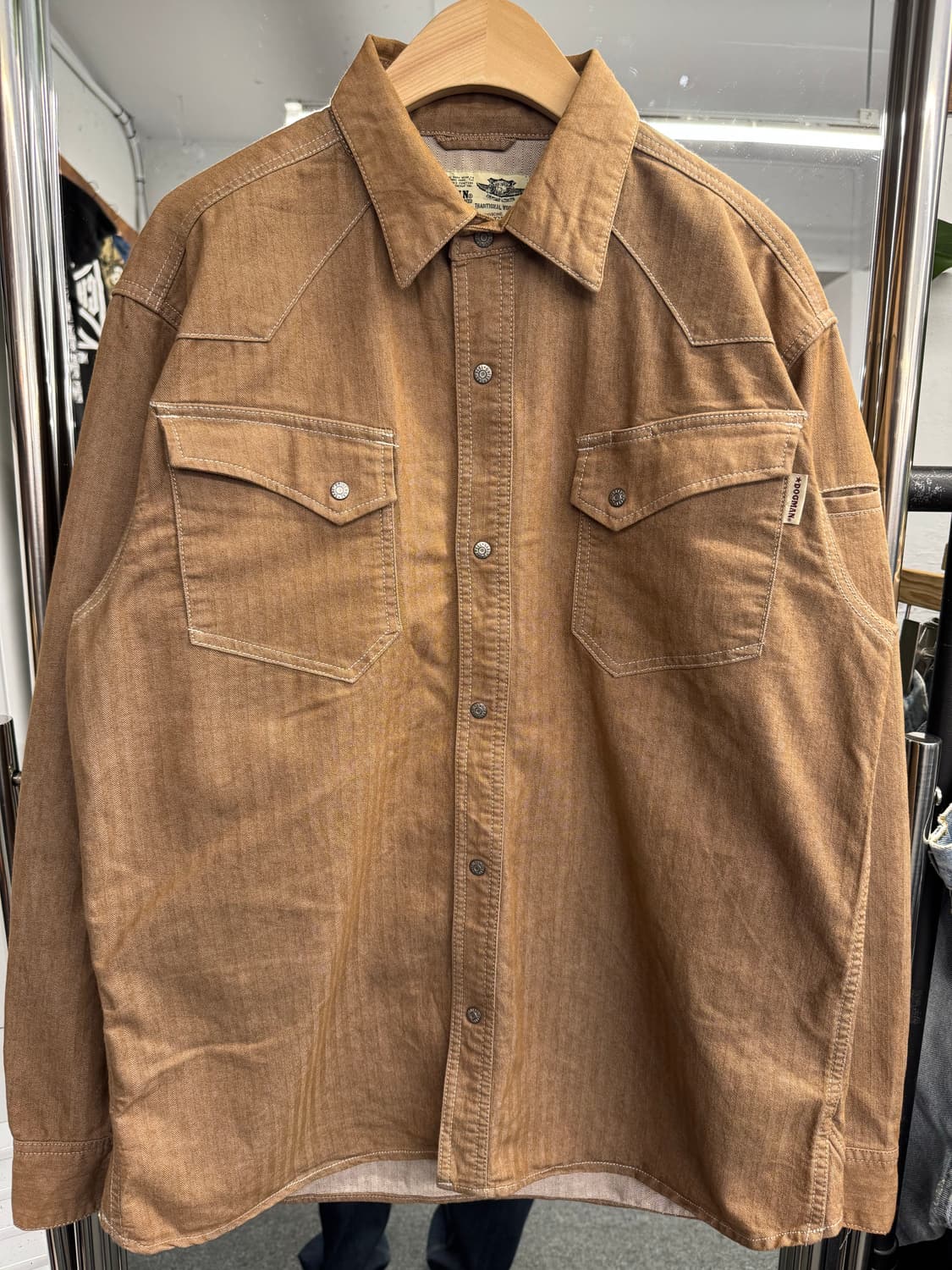 japanese vintage Dogman 워크 셔츠 상품이미지1