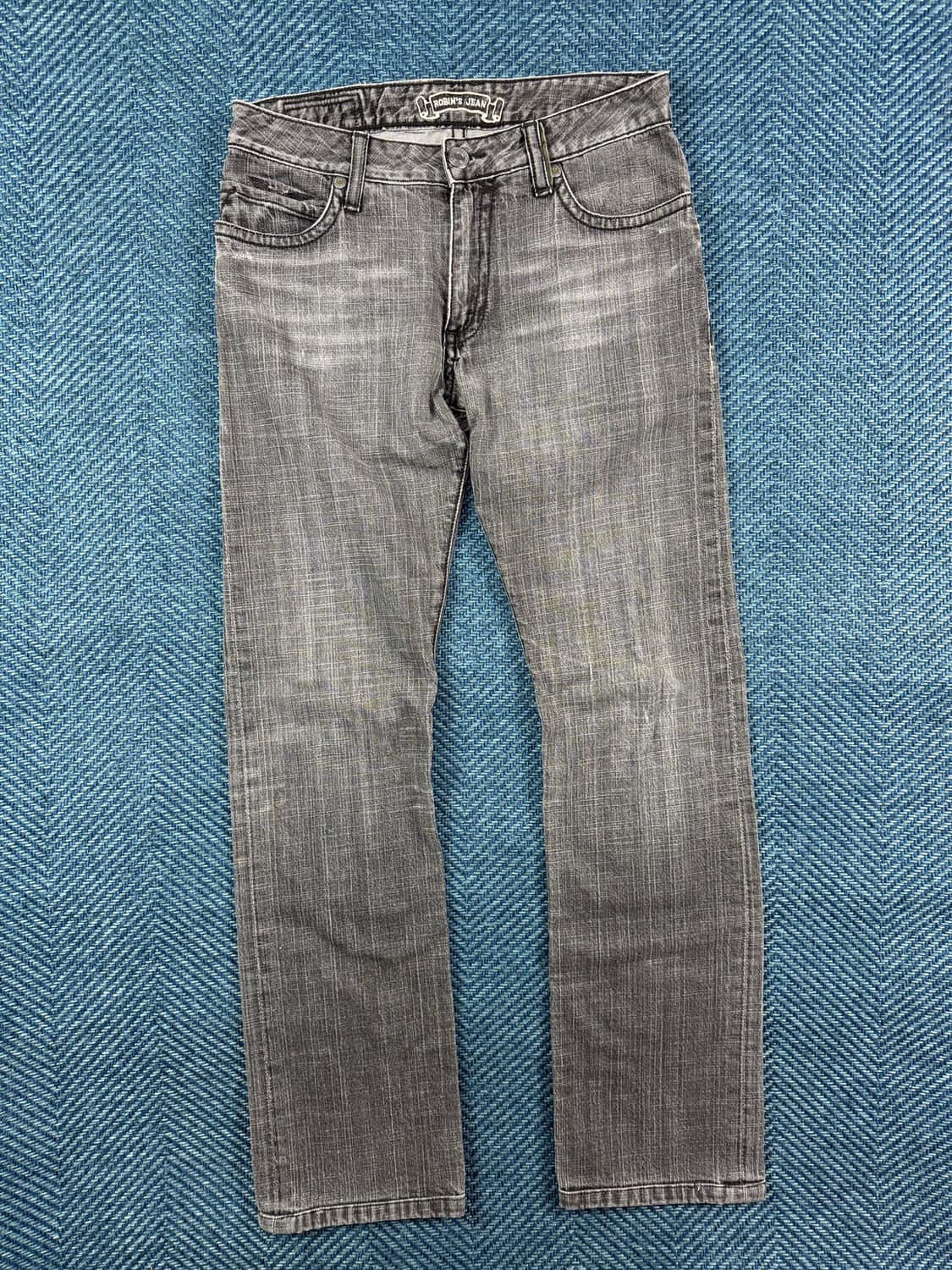 [Robin's Jean] 로빈스진 데님 팬츠 - 그레이 워싱 & 스터드 상품이미지2