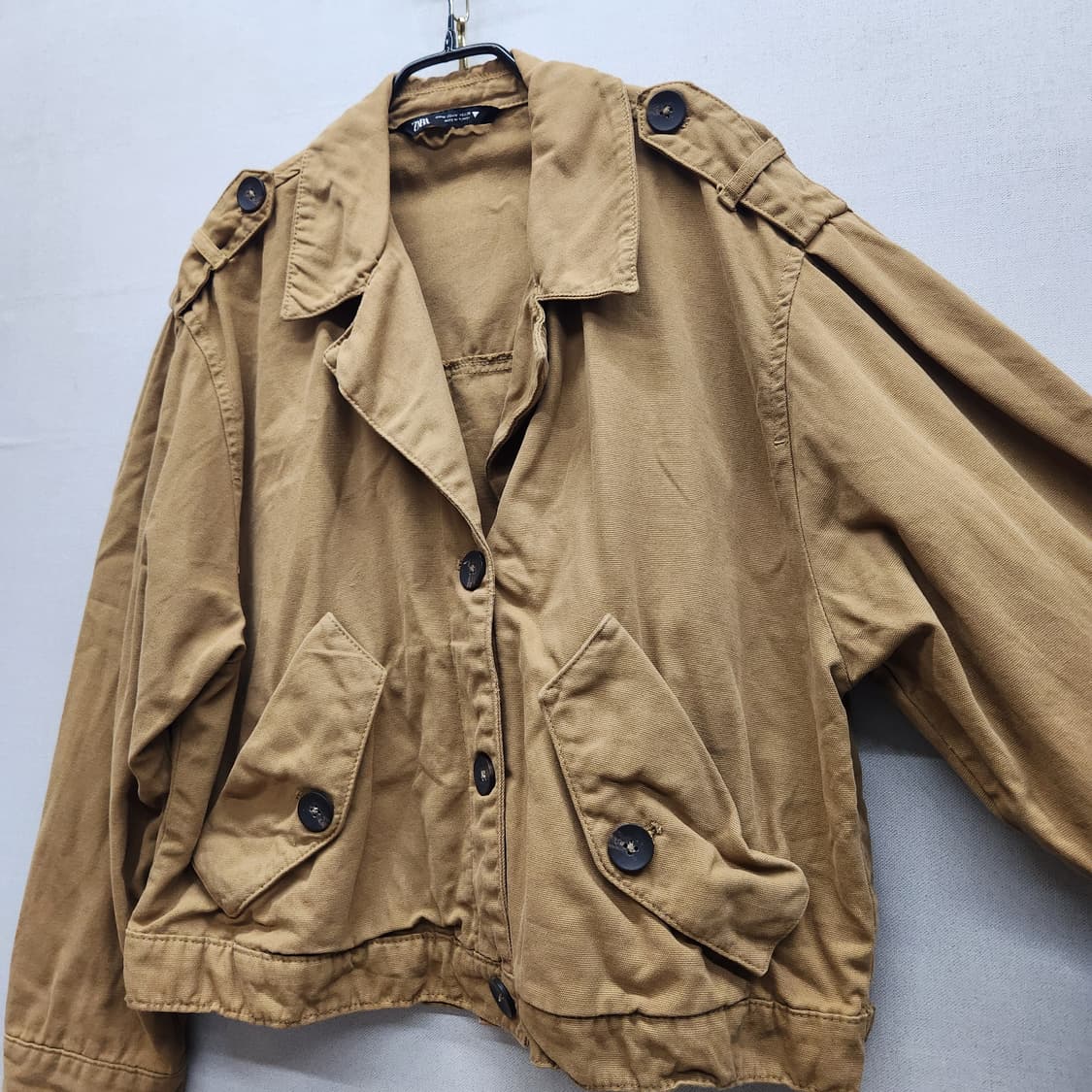 자라 ZARA 견장 숏 자켓 XL 상품이미지2