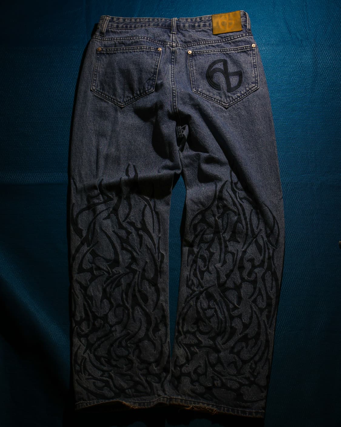 노매뉴얼 트라이벌 자수 데님 팬츠 L 상품이미지2