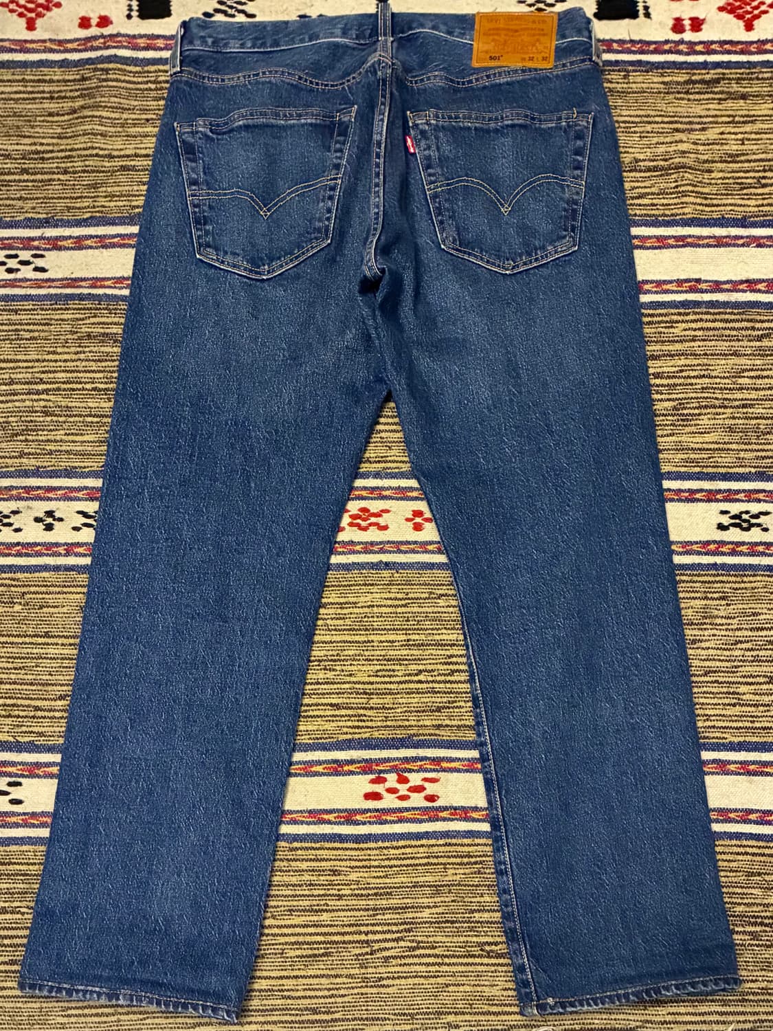 (32)Levis 리바이스 501 프리미엄 빅E 워싱 중청 데님 상품이미지6