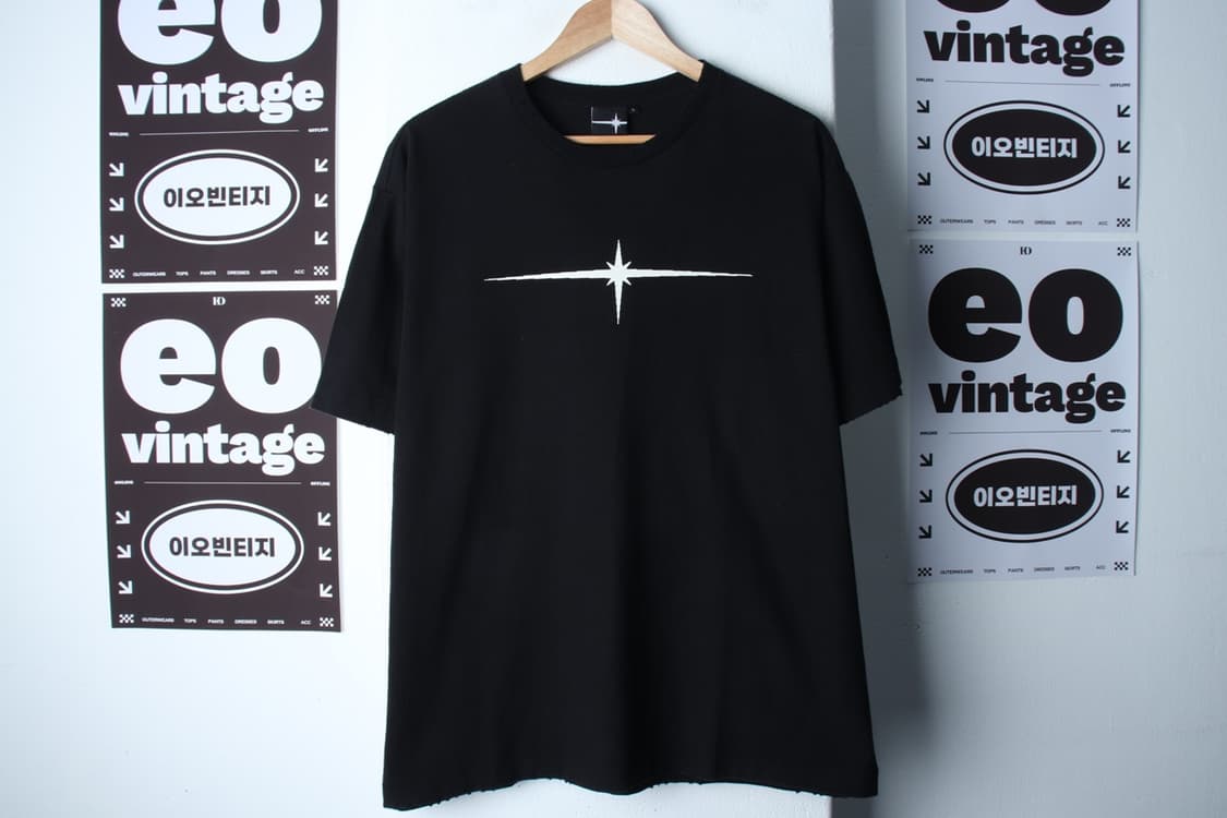 (L-XL) 틸던 반팔 티셔츠 인비테이션 그런지 블랙 스트릿-H33565 상품이미지3