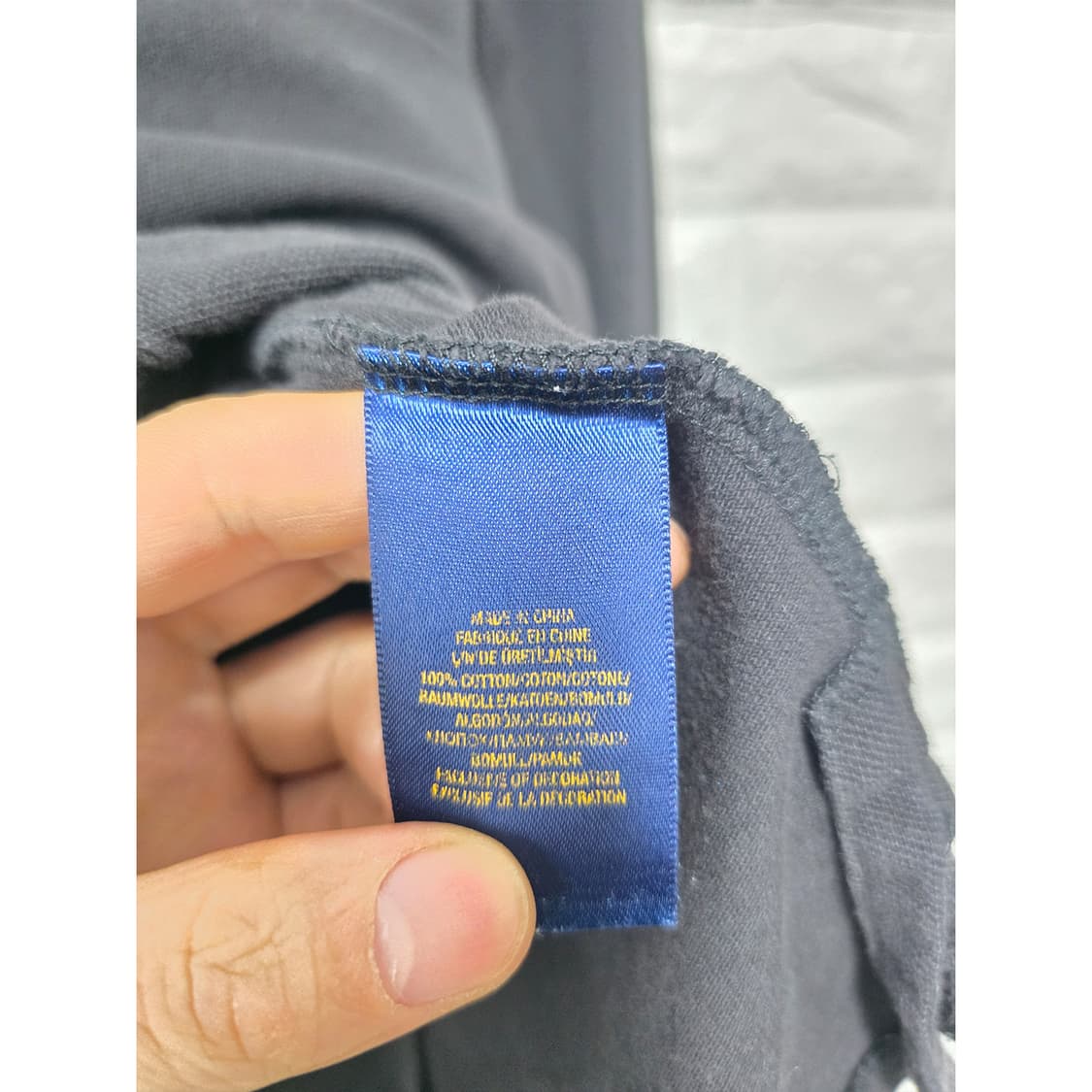 폴로 랄프로렌 블랙 롱슬리브 폴로셔츠 L 상품이미지3